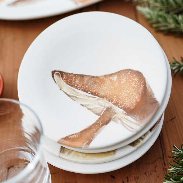 Autunno Assorted Mushroom Canape Plates - Set of 4