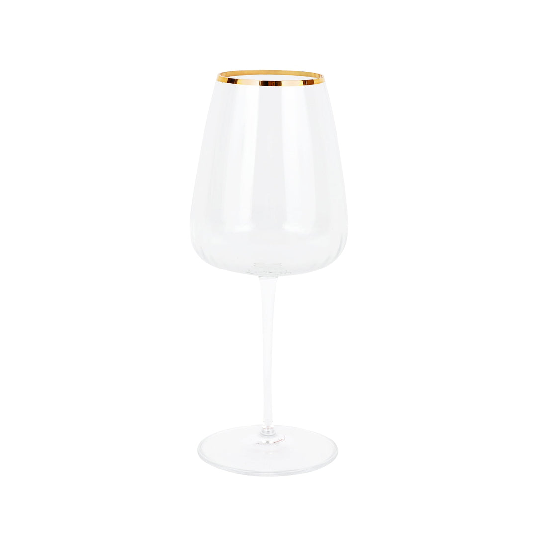 Francesca Gold Wine Glass