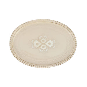 Florentine Wooden Accessories Tan Small Oval Tray