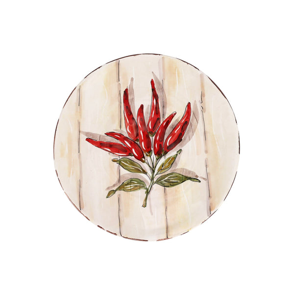 Harvest Chili Peppers Salad Plate