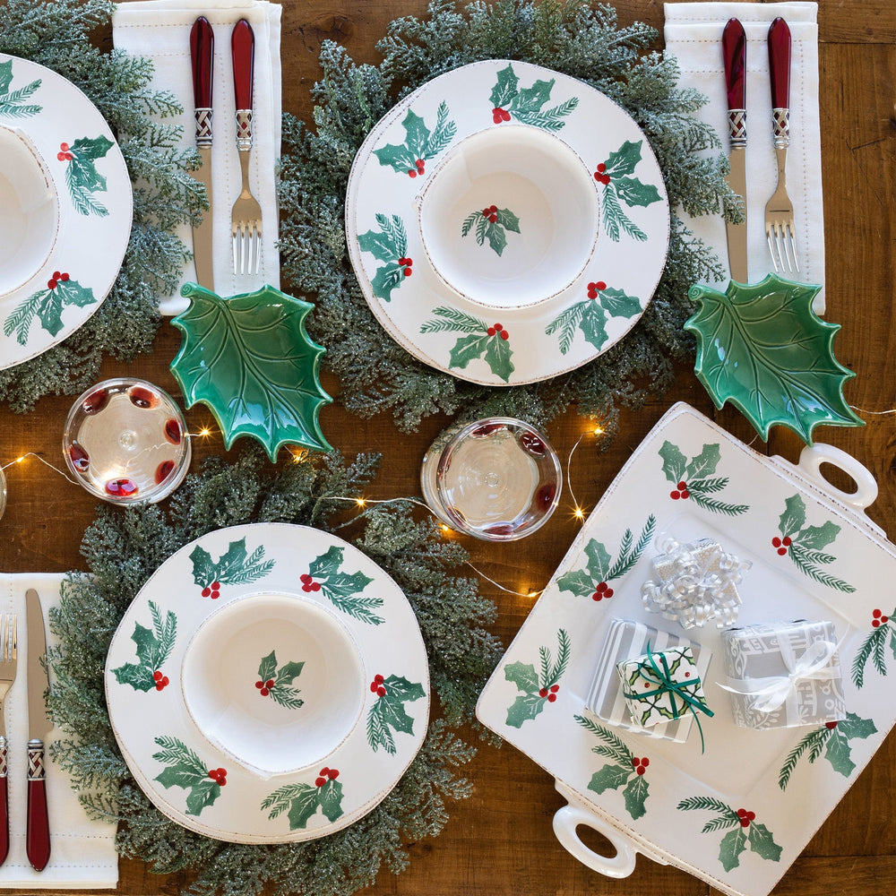 Lastra Evergreen Handled Square Platter Alternate View1
