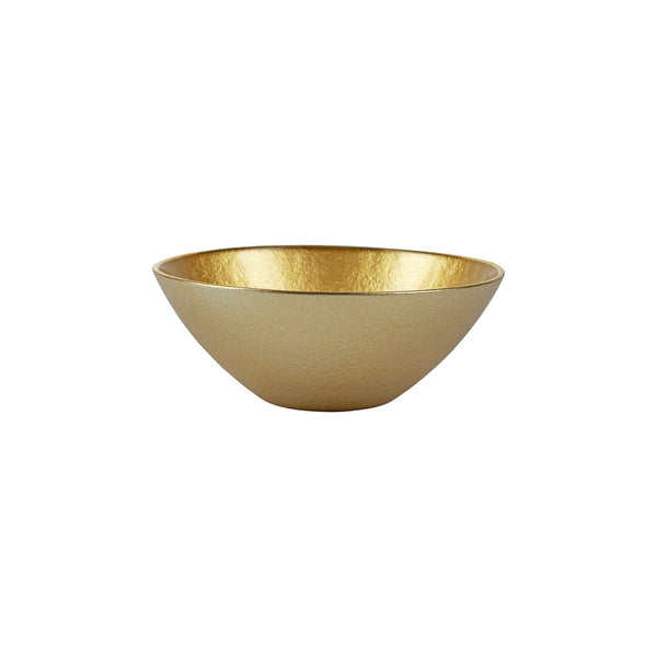 Metallic Glass Gold Small Bowl