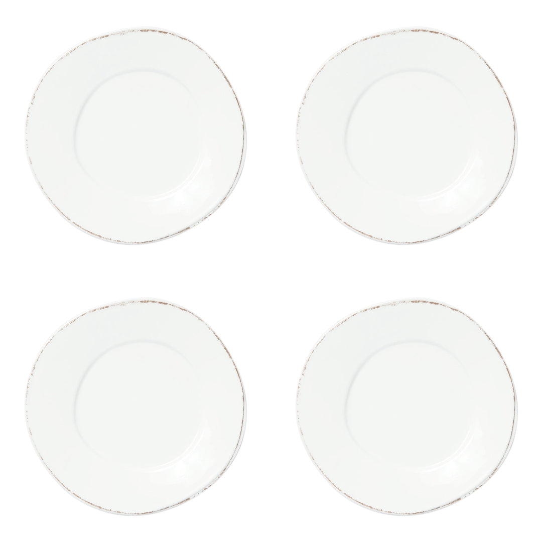 Melamine Lastra White Dinner Plate - Set of 4