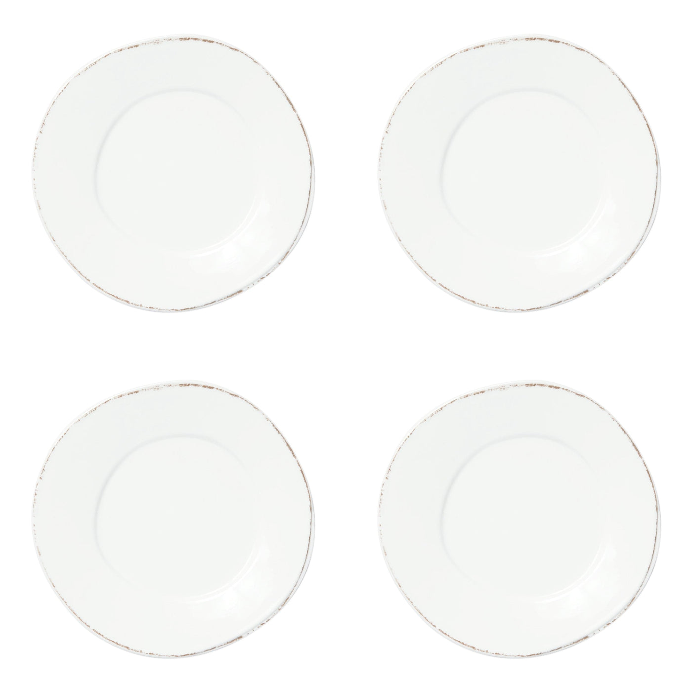 Melamine Lastra White Dinner Plate - Set of 4