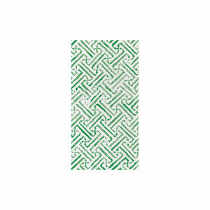 Papersoft Napkins Greek Key Green Guest Towels (Pack of 20)