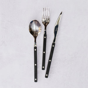 Pastello Black Three-Piece Place Setting