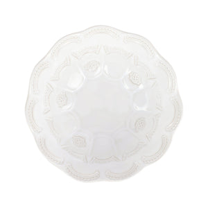 Incanto Stone White Lace Medium Round Bowl