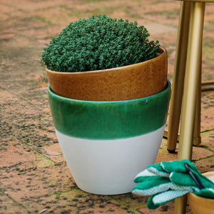 Viva Garden Amber Reactive Large Cachepot
