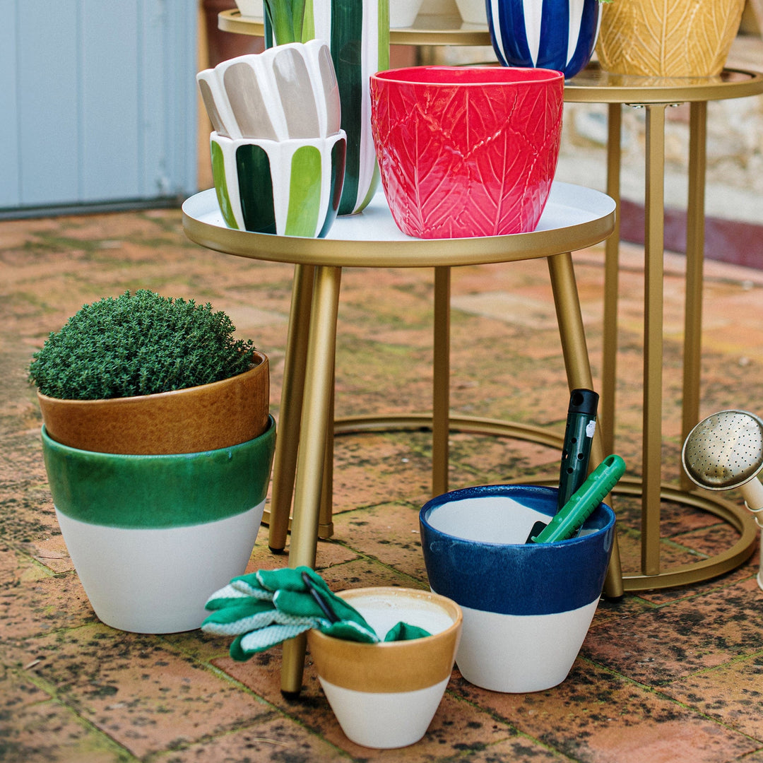 Viva Garden Green Reactive Large Cachepot