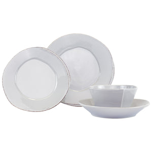 Lastra Light Gray Four-Piece Place Setting