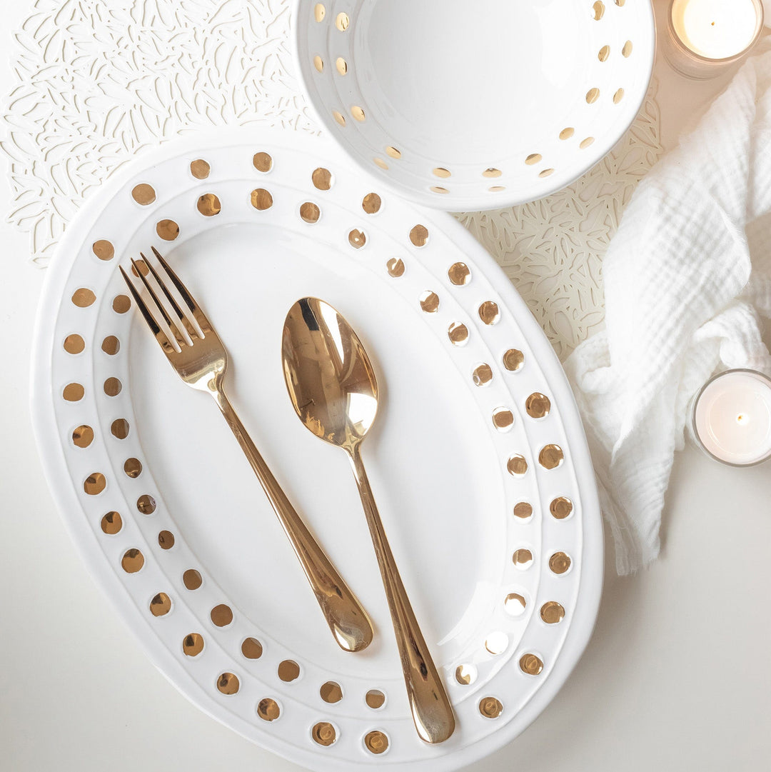 Medici Gold Medium Oval Platter Alternate View3