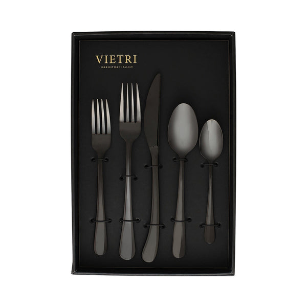 Settimocielo Nero Five-Piece Place Setting Set of 4