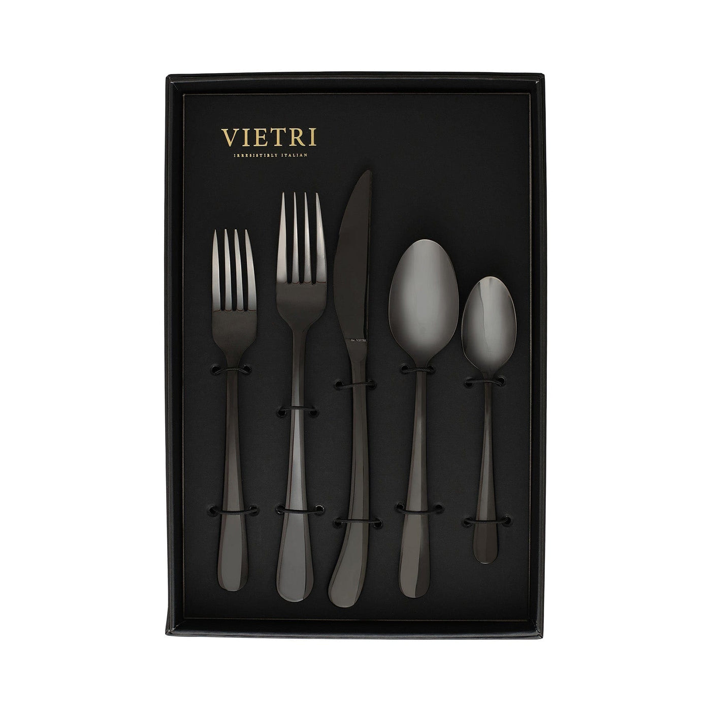 Settimocielo Nero Five-Piece Place Setting  Set of 4