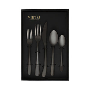 Settimocielo Nero Five-Piece Place Setting  Set of 4