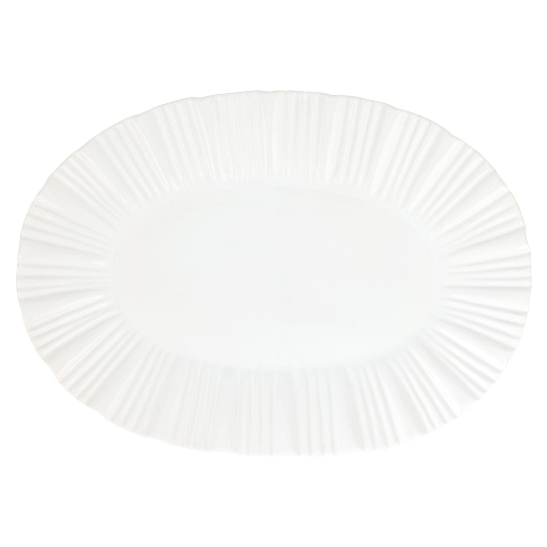 Bari White Oval Platter Bari White Oval Platter