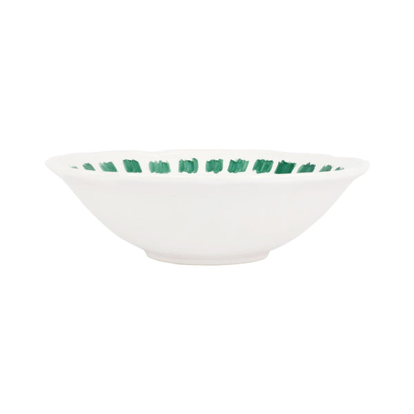 Lisbon Green Stitch Serving Bowl