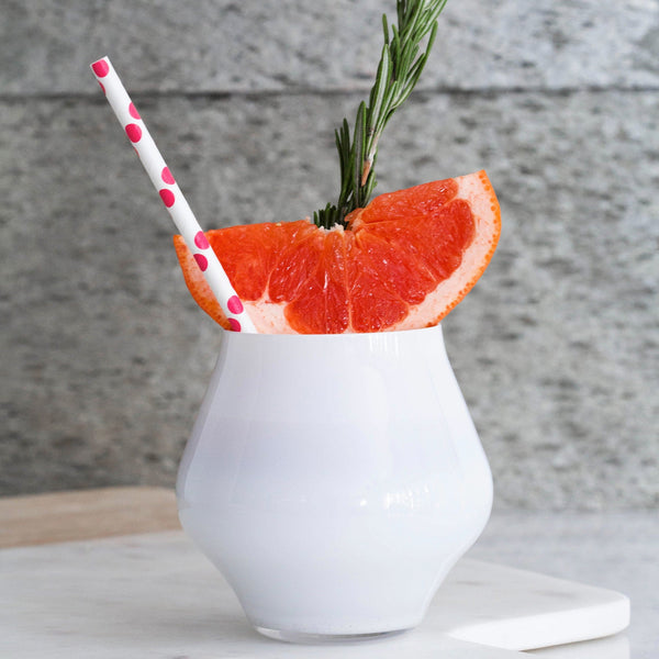 Contessa White Stemless Wine Glass