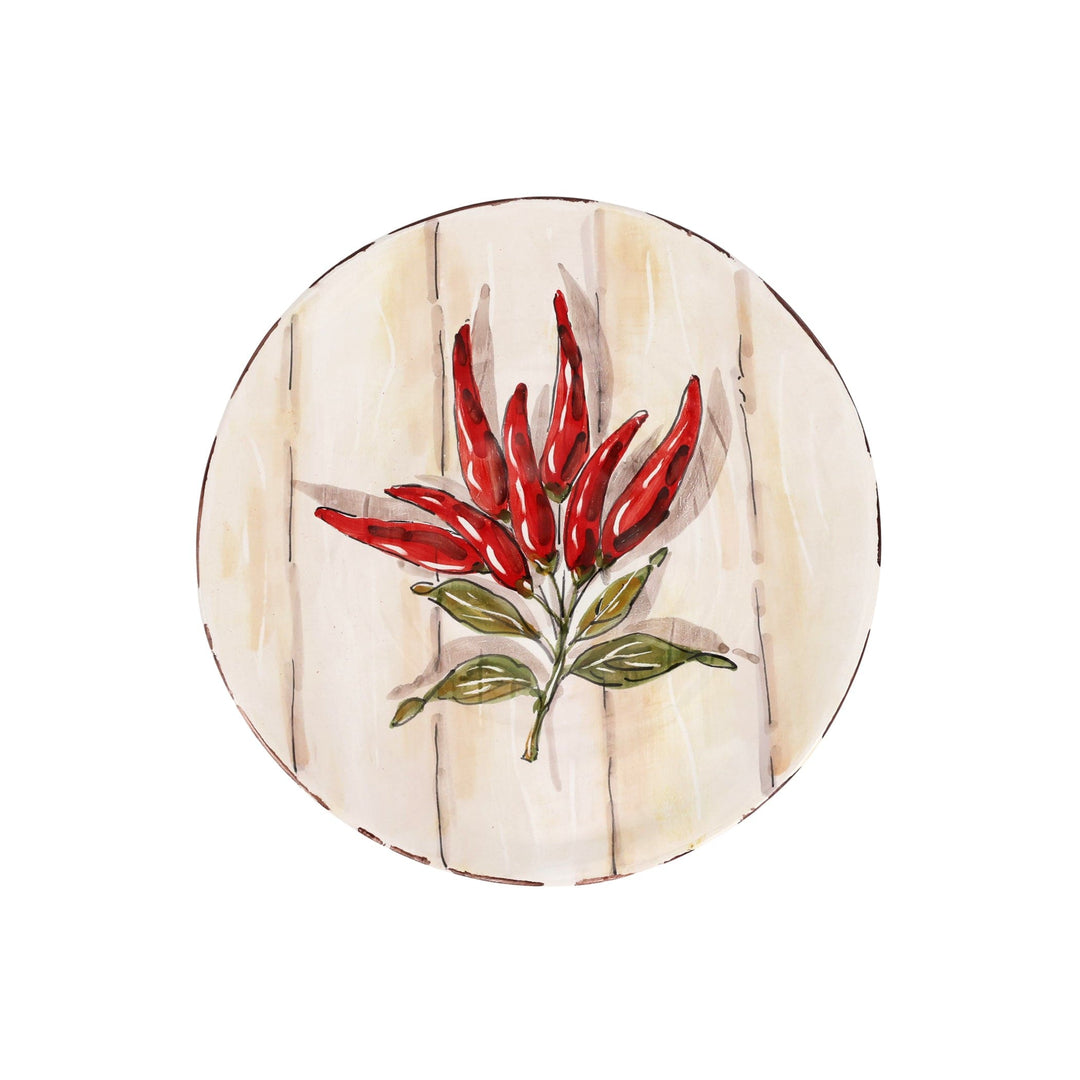 Harvest Chili Peppers Salad Plate