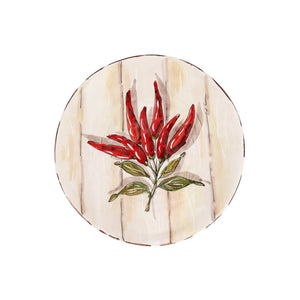 Harvest Chili Peppers Salad Plate