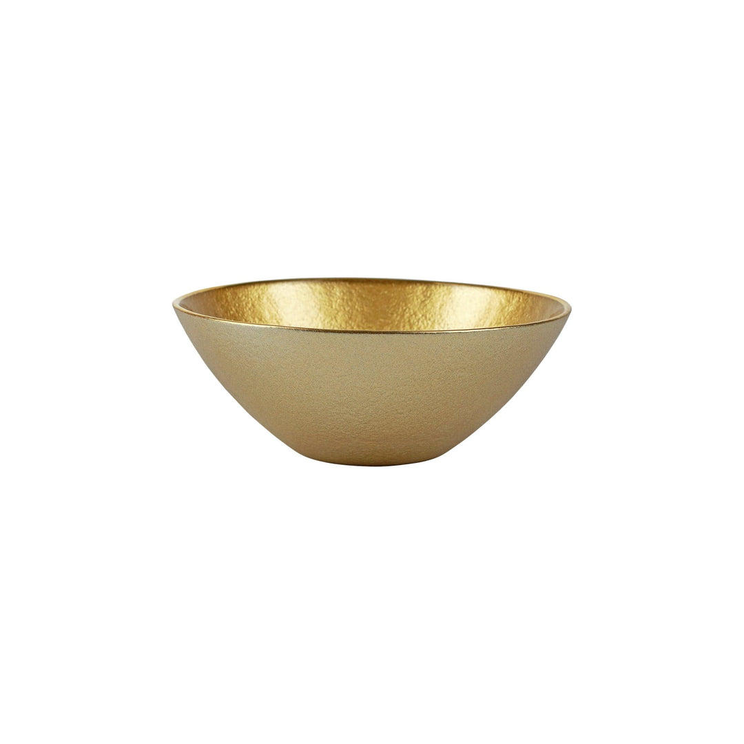 Metallic Glass Gold Small Bowl