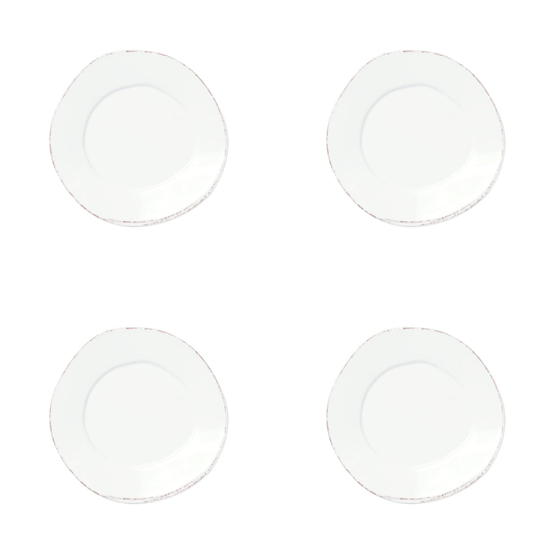 Melamine Lastra White Salad Plate - Set of 4