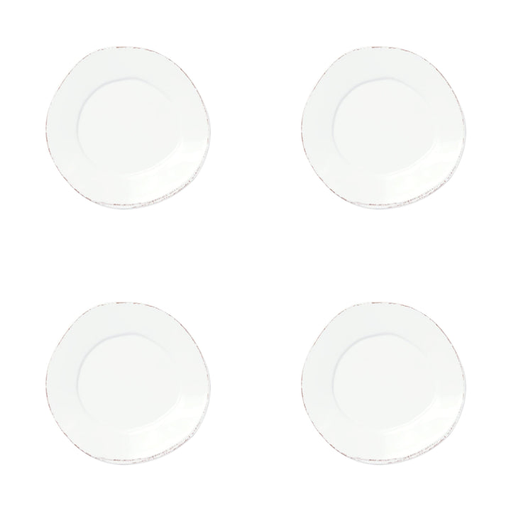 Melamine Lastra White Salad Plate - Set of 4