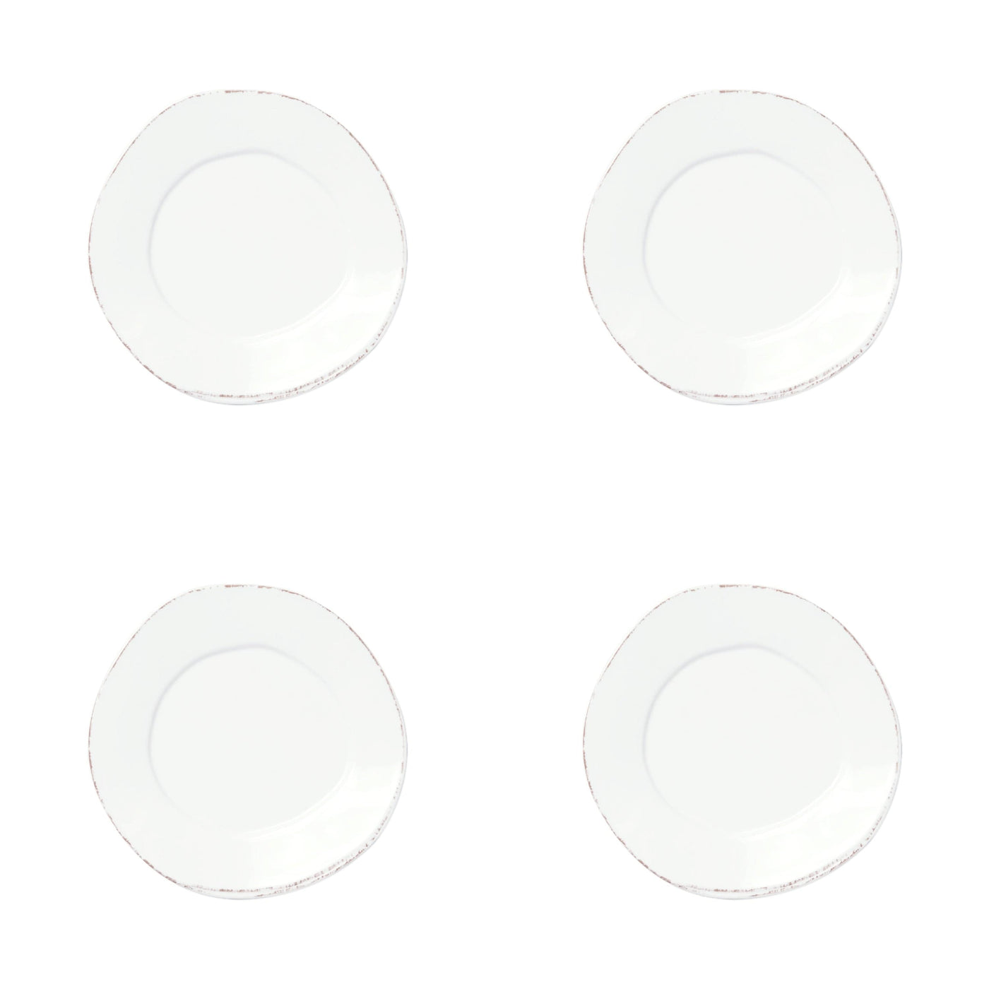 Melamine Lastra White Salad Plate - Set of 4