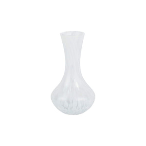 Nuvola White Small Fluted Vase