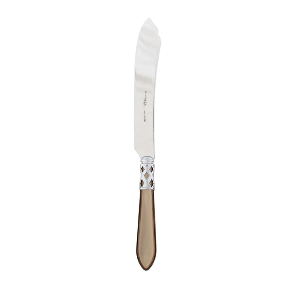 Aladdin Brilliant Taupe Cake Knife by VIETRI