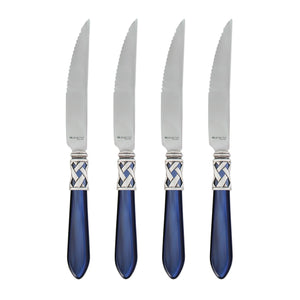 Aladdin Antique Blue Steak Knives by VIETRI