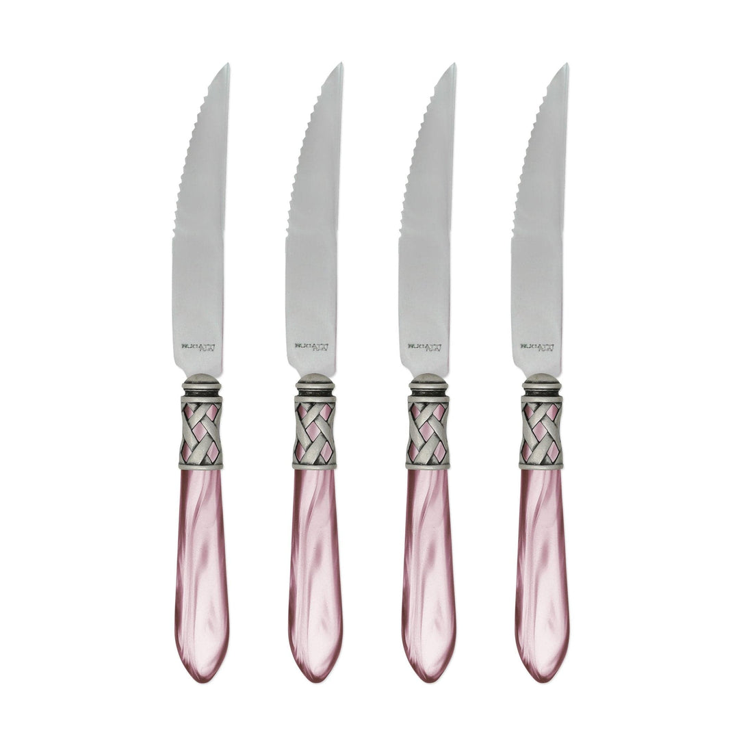 Aladdin Antique Lilac Steak Knives by VIETRI