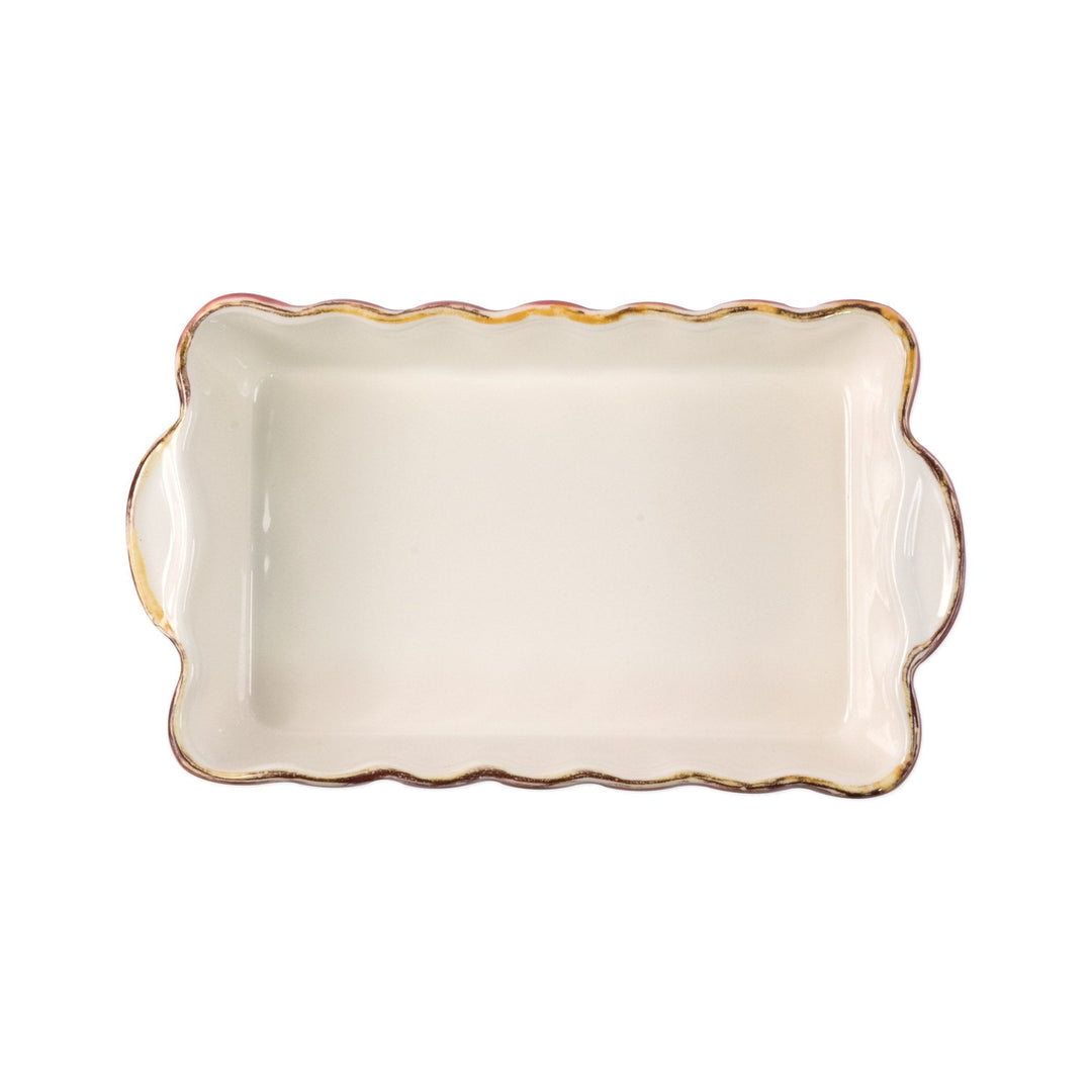 Italian Bakers Red Small Rectangular Baker by VIETRI