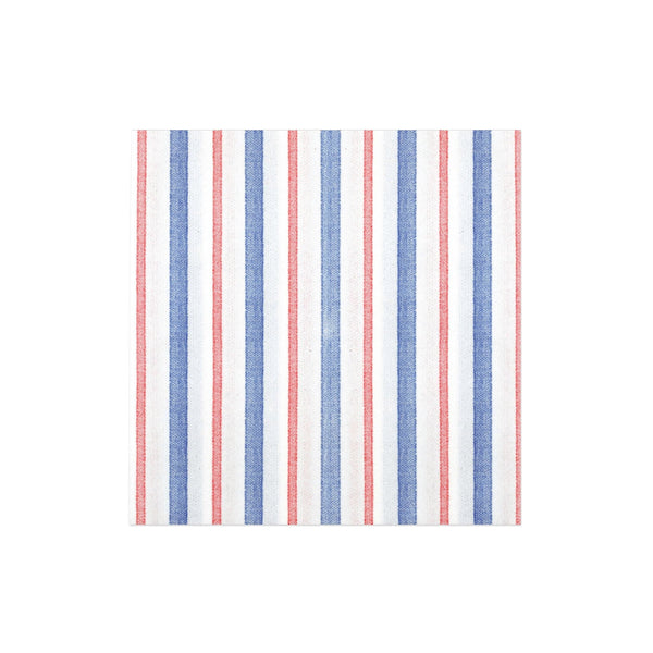Papersoft Napkins Americana Stripe Dinner Napkins (Pack of 20) by VIETRI