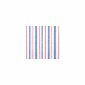 Papersoft Napkins Americana Stripe Cocktail Napkins (Pack of 20) by VIETRI