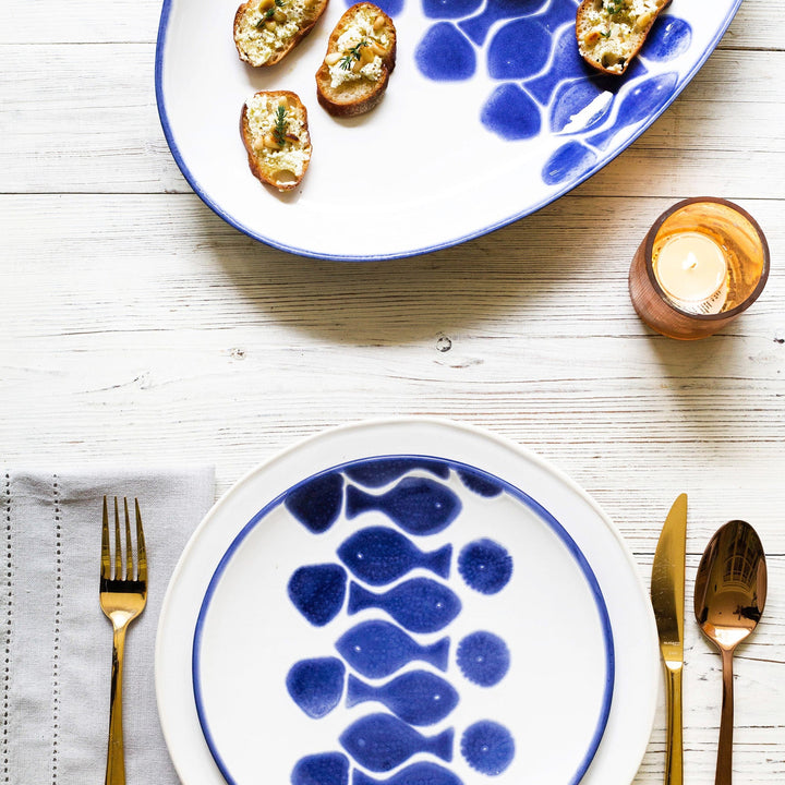 Santorini Fish Oval Platter